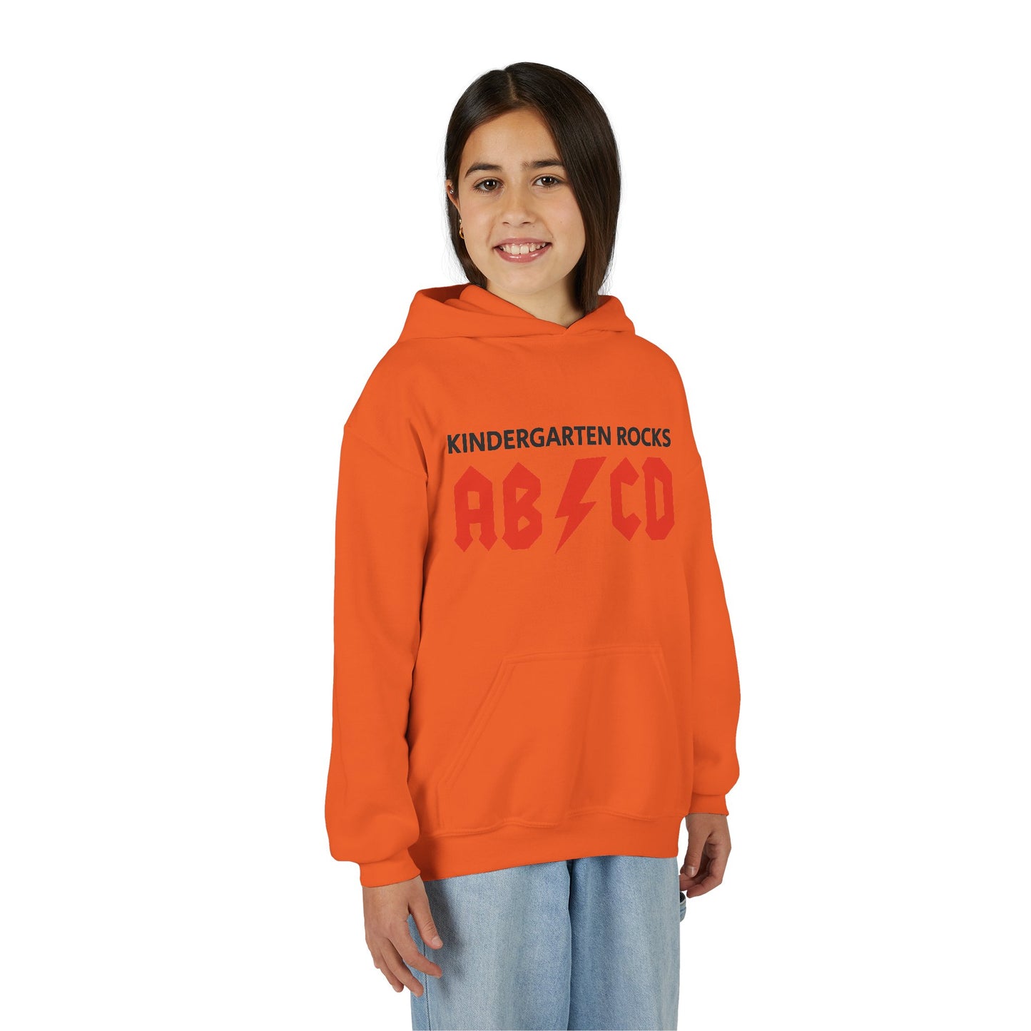 Kindergarten Rocks ABCD Youth Heavy Blend Hooded Sweatshirt