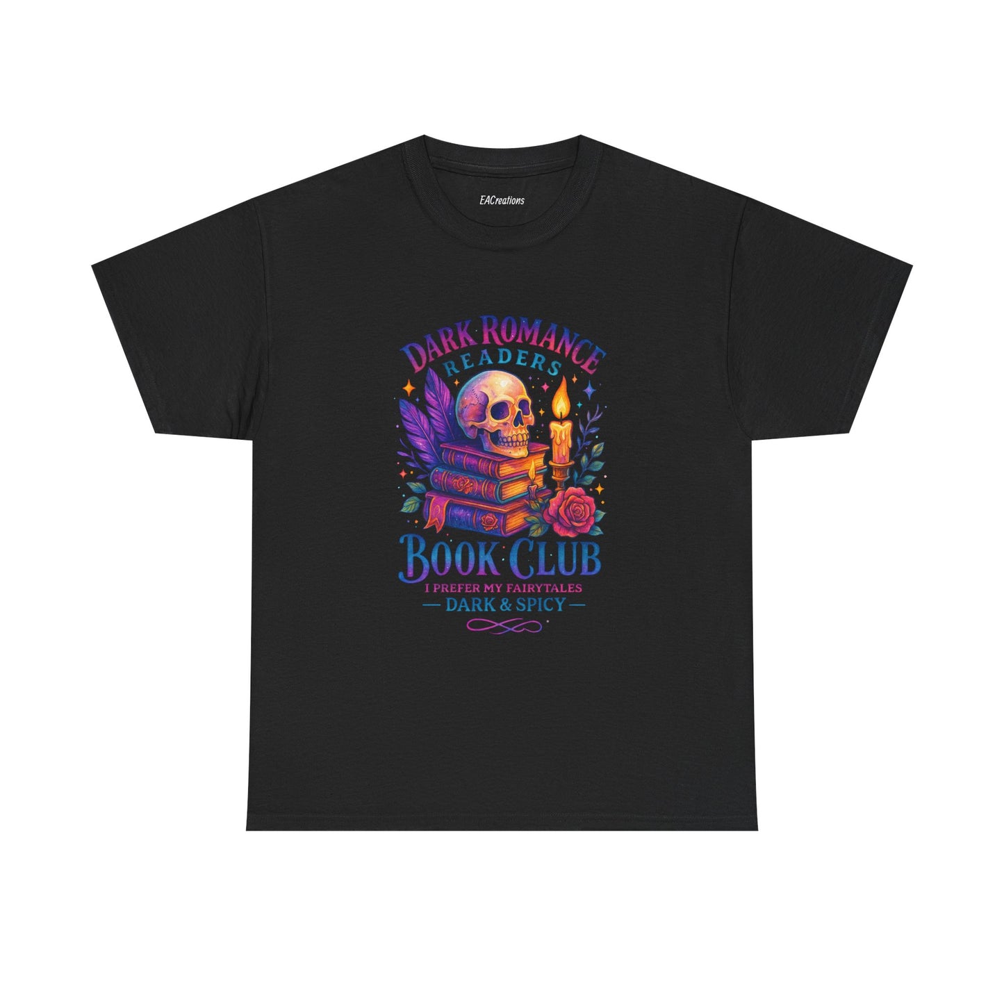 Dark Romance Book Club Tee, Unisex Cotton Graphic Tee, Ideal Gift for Readers, Cozy Bookworm Apparel, Great for Book Lovers, Nerdy T-Shirt