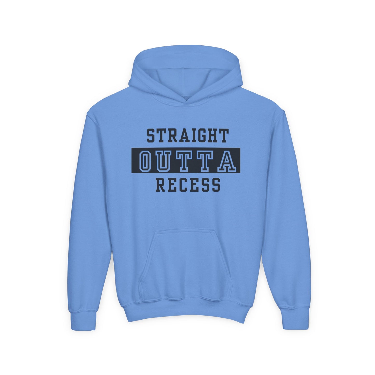 Straight Outta Recess Youth Recess Sweatshirt, Fun Kids Hoodies, Playful Gift for Sons and Daughters, Back to School Wear, Kid's Casual Outfit