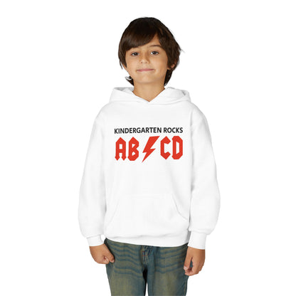 Kindergarten Rocks ABCD Youth Heavy Blend Hooded Sweatshirt