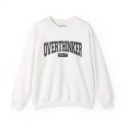 Oversized Overthinker Sweatshirt for Comfort Lovers, Casual Style, Great Gift for Thinkers, Cozy Crewneck for All Occasions