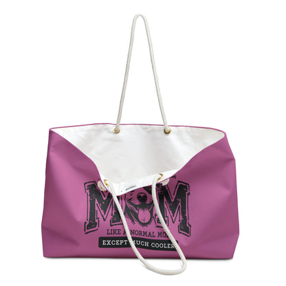 Pittie Mom Weekender Bag - Perfect for Travelers, Dog Lovers, Gifts for Mother's Day, Pet Lovers' Essentials, Stylish Tote Bag