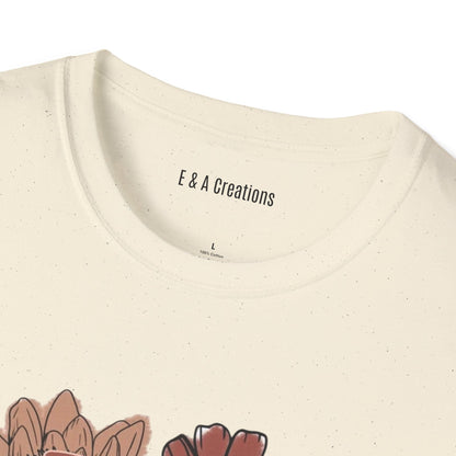 Floral Fur Mama T-Shirt, Mother's Day Gift, Relaxed Fit Tee, Comfortable Everyday Wear, Unique Floral Design, Gift for Her