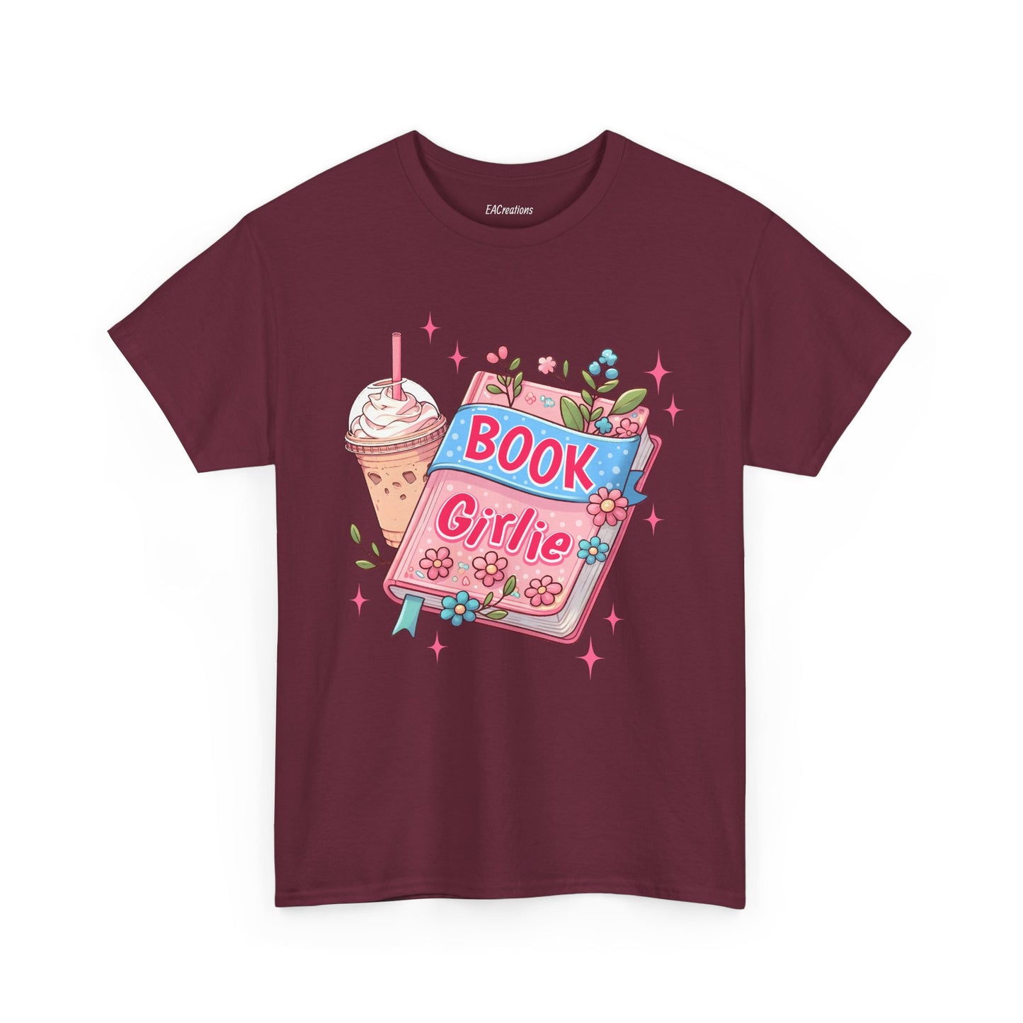Cute Bookish Girlie Tee - Perfect for Readers, Gifts, Summer Fun, Book Club Shirts, Casual Wear