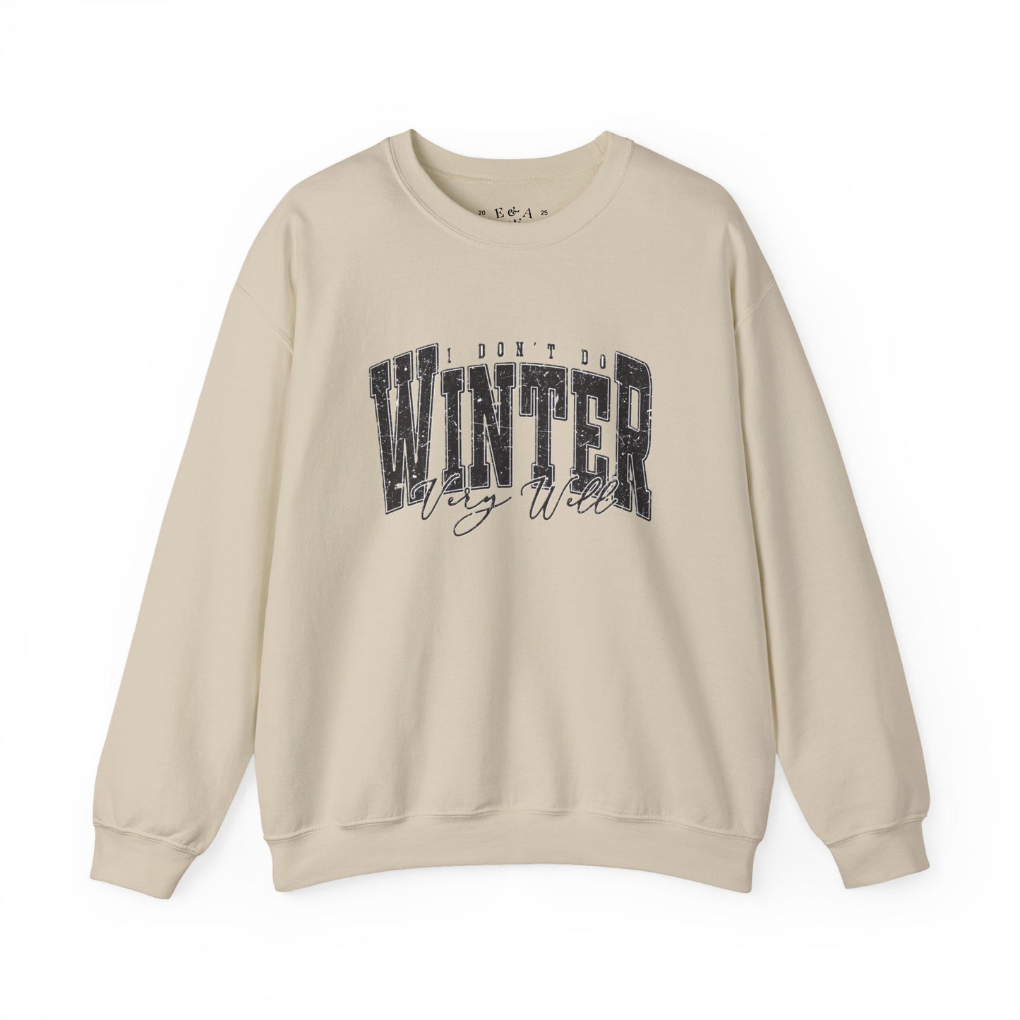 Winter Vibes Sweatshirt | Cozy Unisex Crewneck for Cold Days, Gift for Him/Her, Winter Fashion, Casual Comfort, Holiday Apparel