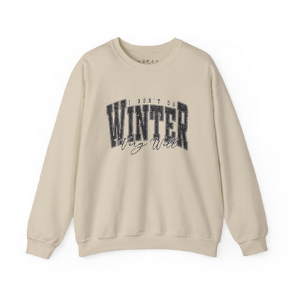 Winter Vibes Sweatshirt | Cozy Unisex Crewneck for Cold Days, Gift for Him/Her, Winter Fashion, Casual Comfort, Holiday Apparel