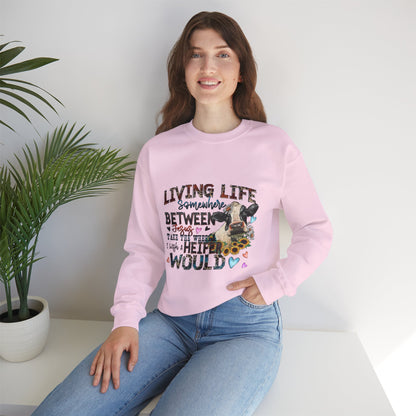 Inspirational Crewneck Sweatshirt, Cozy Apparel, Gifts for Her, Motivational Wear, Casual Outfit, Birthday Gift, Fall Fashion