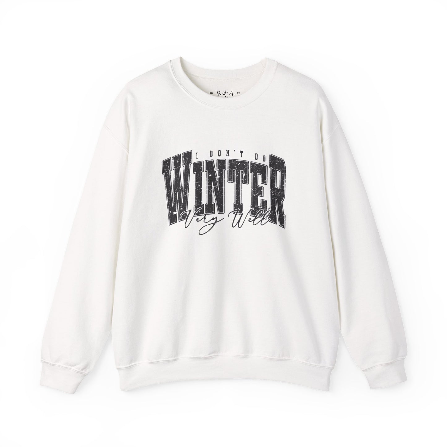 Winter Vibes Sweatshirt | Cozy Unisex Crewneck for Cold Days, Gift for Him/Her, Winter Fashion, Casual Comfort, Holiday Apparel