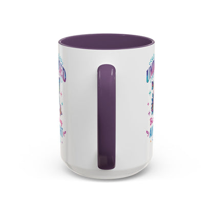 Undiagnosed Vibes Coffee Mug, Bohemian Coffee Cup, Unique Gift for Mental Health Awareness, Colorful Skull Design, Fun Drinking Mug