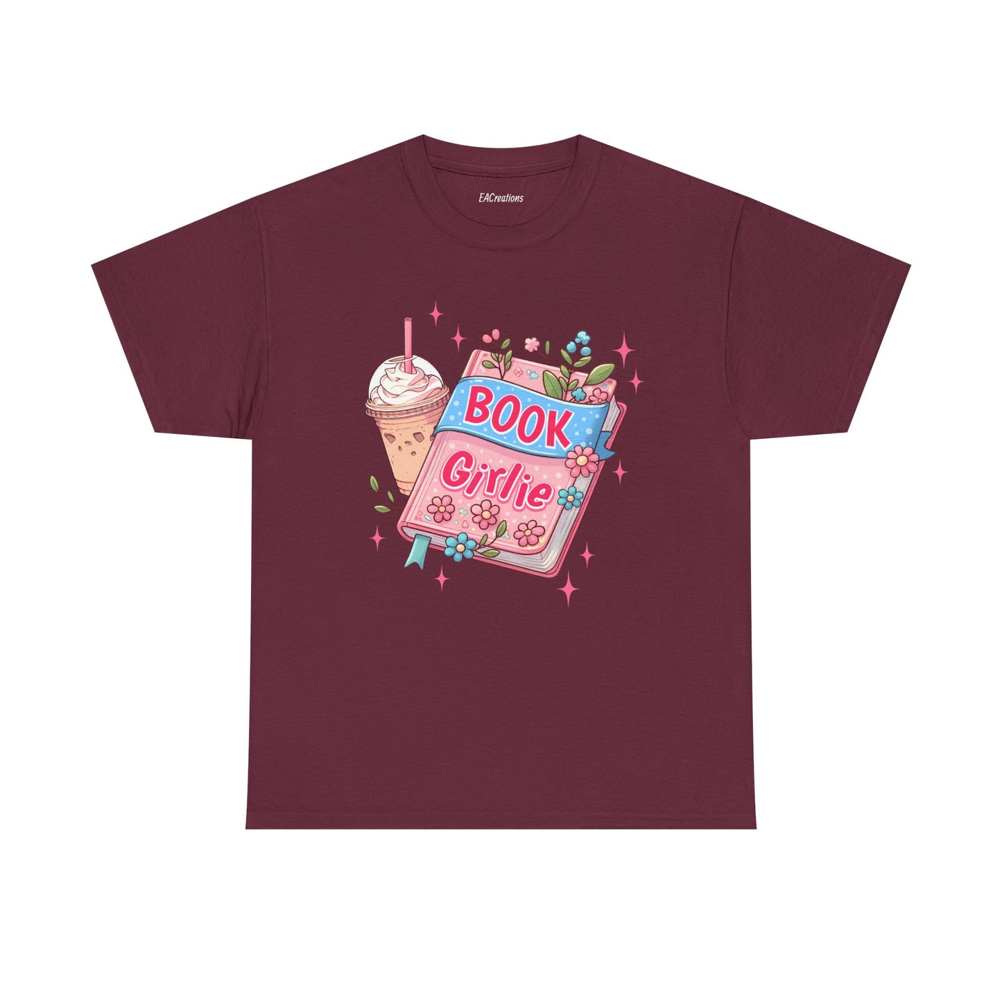 Cute Bookish Girlie Tee - Perfect for Readers, Gifts, Summer Fun, Book Club Shirts, Casual Wear