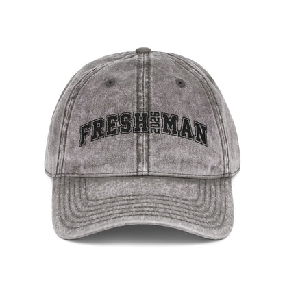 Vintage Embroidered Cap - Freshman 2023 Hat, Casual Summer Accessory, Trendy Gift for Students, College Essentials, Graduation Cap