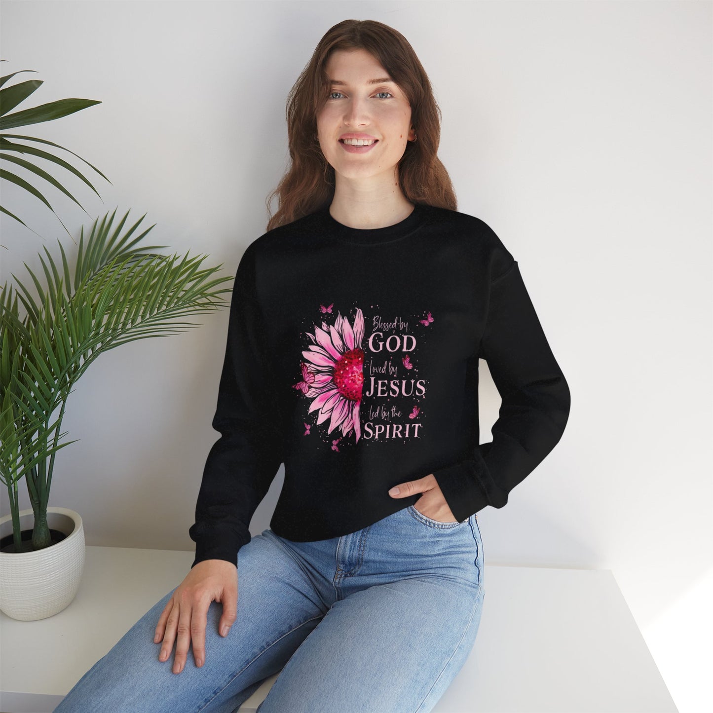 Floral Faith Sweatshirt: Inspire Your Spirit with God, Jesus, Inspirational Gift, Christian Apparel, Cozy Outfit