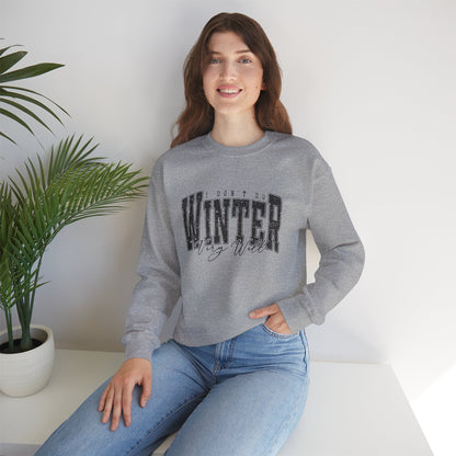 Winter Vibes Sweatshirt | Cozy Unisex Crewneck for Cold Days, Gift for Him/Her, Winter Fashion, Casual Comfort, Holiday Apparel