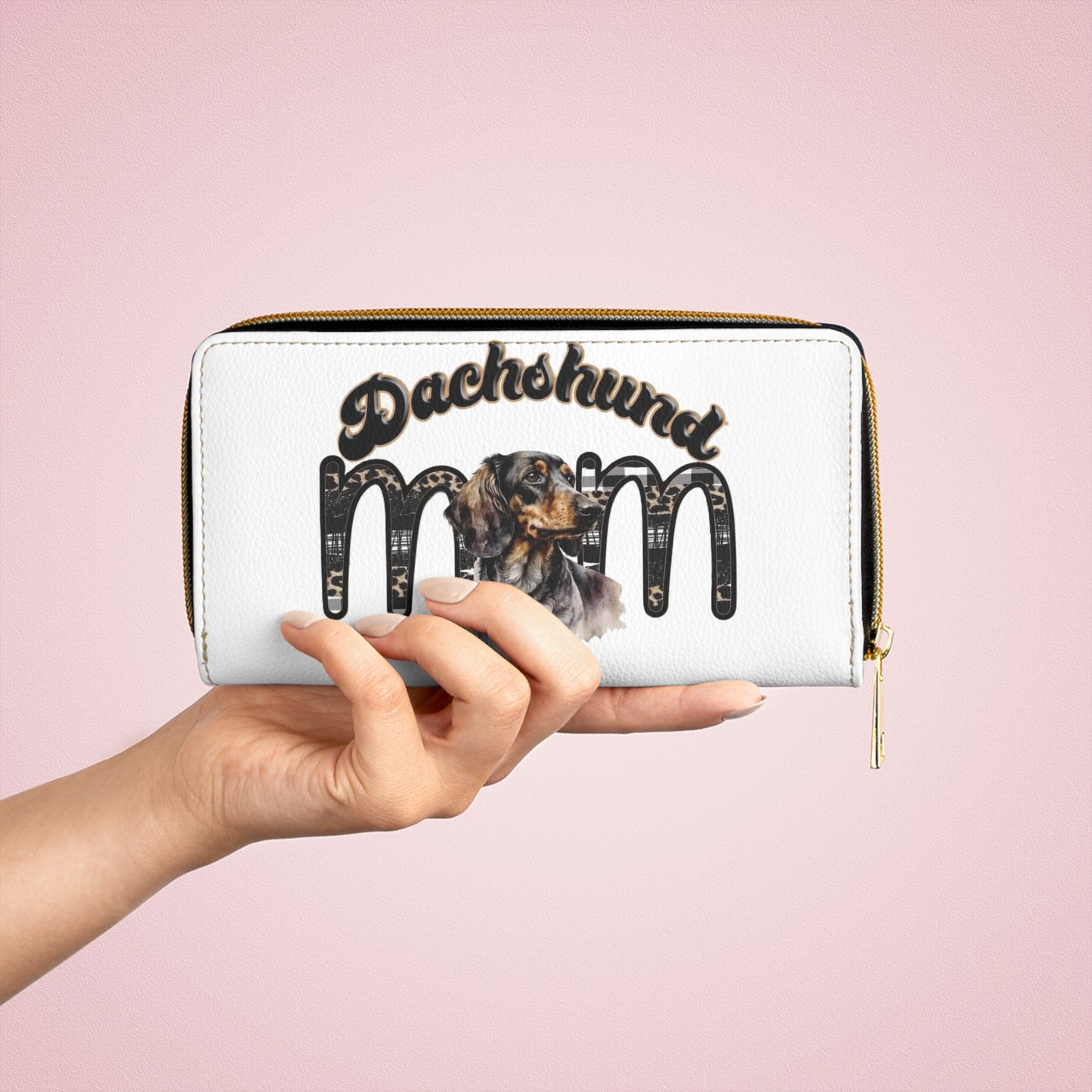 Dachshund Mom Zipper Wallet - Perfect Gift for Dog Lovers, Pet Owners, Dog Moms, Birthdays, Christmas, Everyday Use