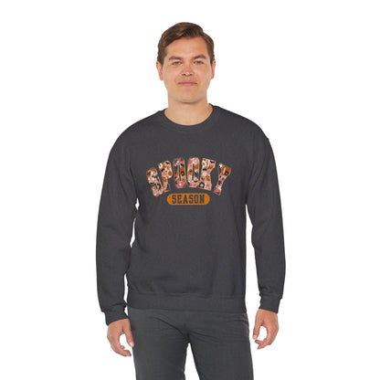 Spooky Season Crewneck Sweatshirt, Halloween Apparel, Cozy Unisex Sweatshirt, Fall Fashion, Halloween Gift