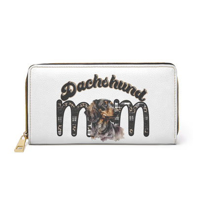 Dachshund Mom Zipper Wallet - Perfect Gift for Dog Lovers, Pet Owners, Dog Moms, Birthdays, Christmas, Everyday Use