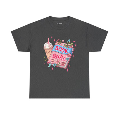 Cute Bookish Girlie Tee - Perfect for Readers, Gifts, Summer Fun, Book Club Shirts, Casual Wear