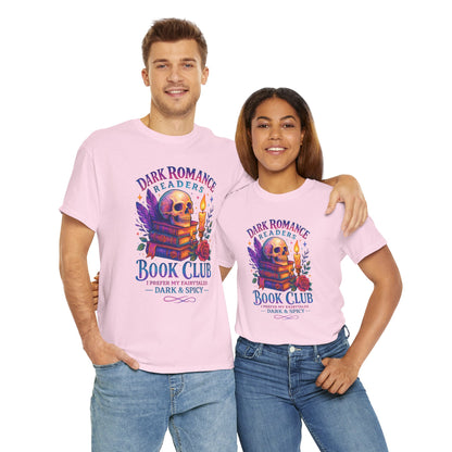 Dark Romance Book Club Tee, Unisex Cotton Graphic Tee, Ideal Gift for Readers, Cozy Bookworm Apparel, Great for Book Lovers, Nerdy T-Shirt