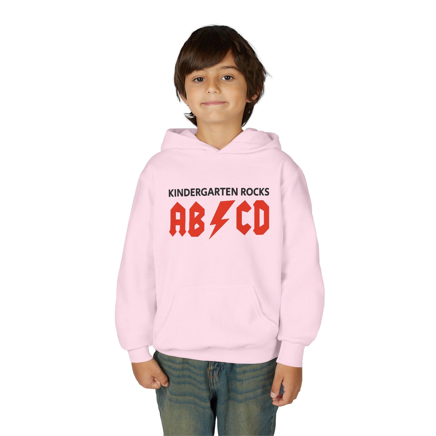 Kindergarten Rocks ABCD Youth Heavy Blend Hooded Sweatshirt