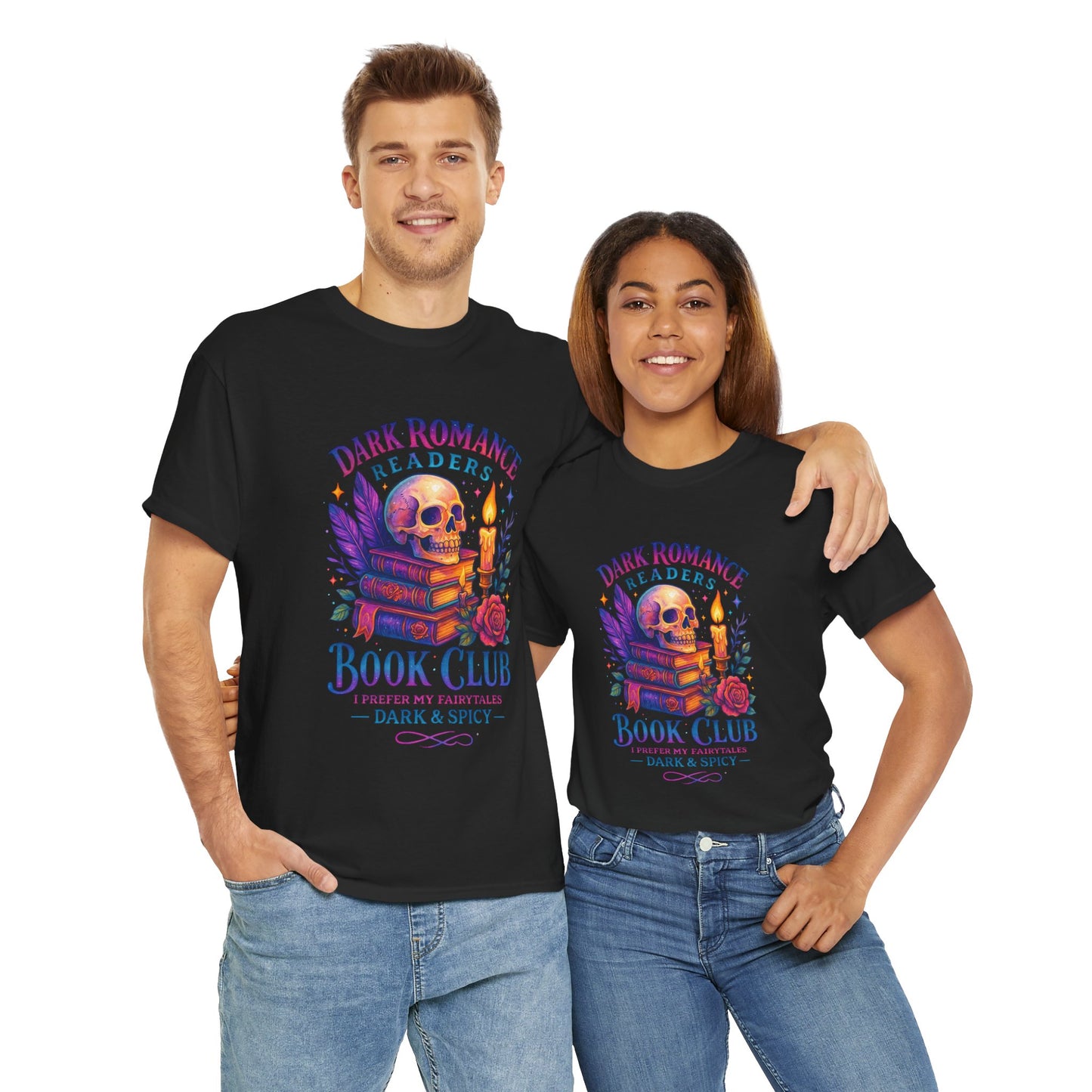Dark Romance Book Club Tee, Unisex Cotton Graphic Tee, Ideal Gift for Readers, Cozy Bookworm Apparel, Great for Book Lovers, Nerdy T-Shirt