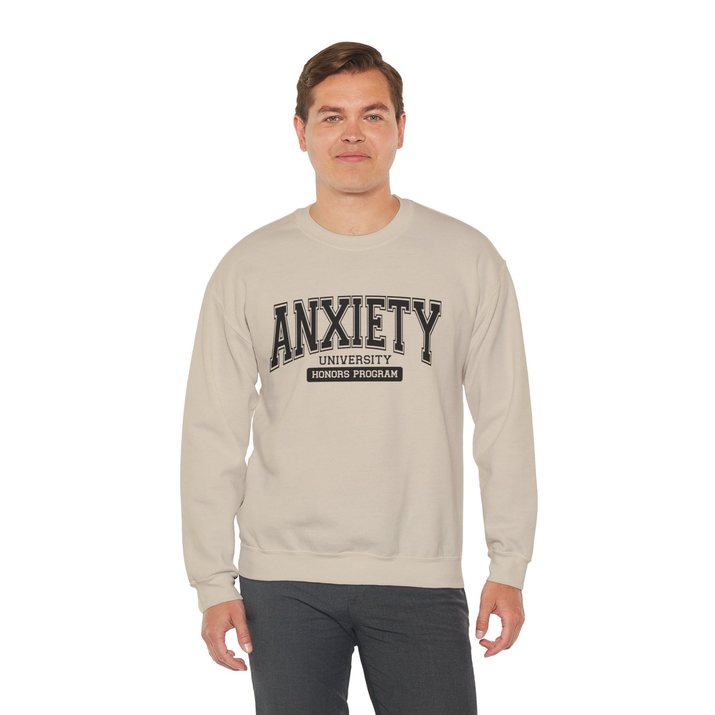 Anxiety University Crewneck Sweatshirt - Cozy Mental Health Apparel, Gift for Students, Relaxed Fit Sweatshirt, Perfect for Everyday [...]