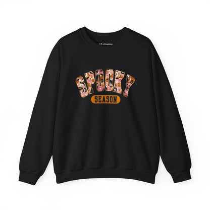 Spooky Season Crewneck Sweatshirt, Halloween Apparel, Cozy Unisex Sweatshirt, Fall Fashion, Halloween Gift