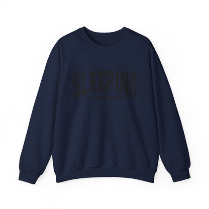 Cozy Unisex Crewneck Sweatshirt - Sleeping is My Favorite Sport, Relaxed Style, Perfect Gift, Lounge Wear, Sleep Lovers