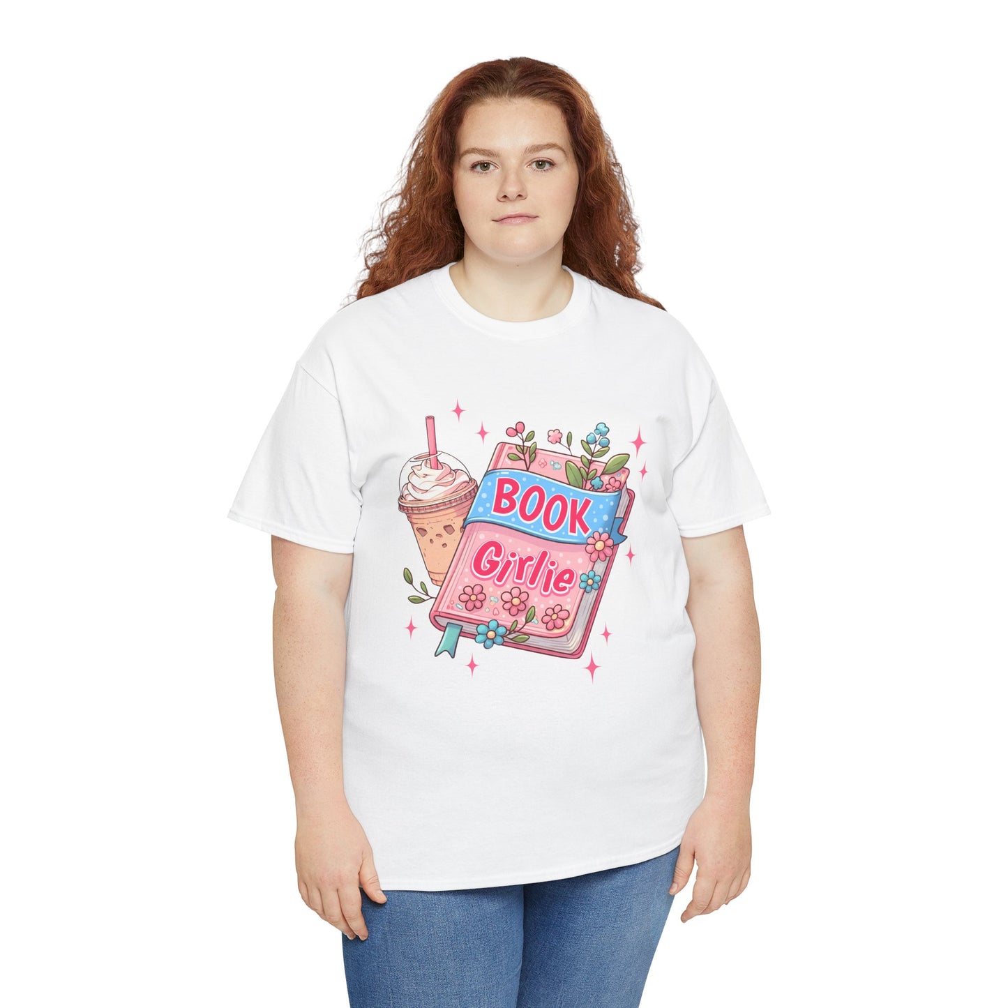 Cute Bookish Girlie Tee - Perfect for Readers, Gifts, Summer Fun, Book Club Shirts, Casual Wear
