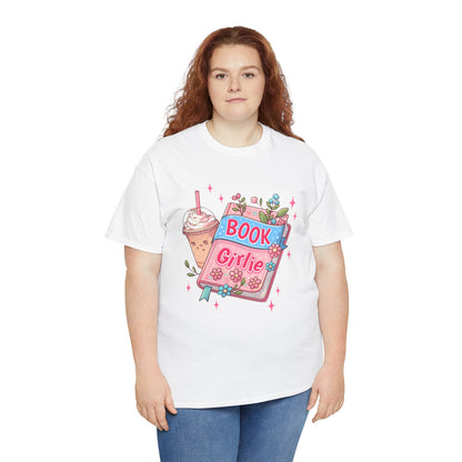 Cute Bookish Girlie Tee - Perfect for Readers, Gifts, Summer Fun, Book Club Shirts, Casual Wear
