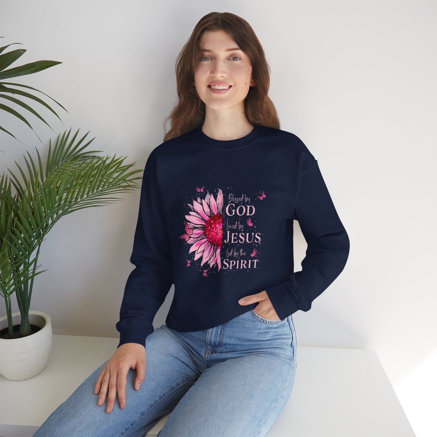 Floral Faith Sweatshirt: Inspire Your Spirit with God, Jesus, Inspirational Gift, Christian Apparel, Cozy Outfit