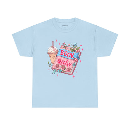 Cute Bookish Girlie Tee - Perfect for Readers, Gifts, Summer Fun, Book Club Shirts, Casual Wear