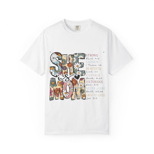 Floral Inspirational Mom T-Shirt, Gift for Mothers Day, Unisex Tees, Vintage Style Tee, Self-Love Apparel, Comfortable Everyday Wear