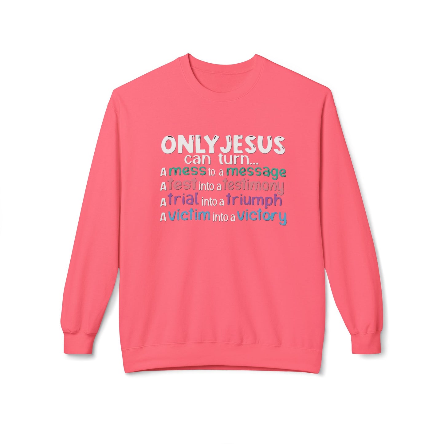 Christian Inspirational Sweatshirt, Faith Crewneck, Religious Gift, Casual Church Attire, Cozy Winter Apparel