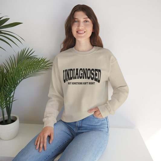 Unisex Heavy Blend™ Crewneck Sweatshirt - Undiagnosed, Comfort Wear, Mental Health Awareness Gift, Cozy Apparel, Self-care Sweater