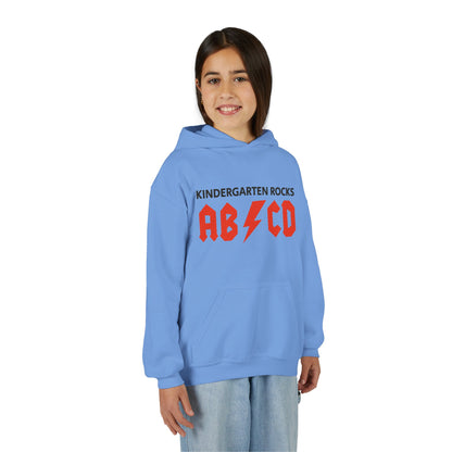 Kindergarten Rocks ABCD Youth Heavy Blend Hooded Sweatshirt