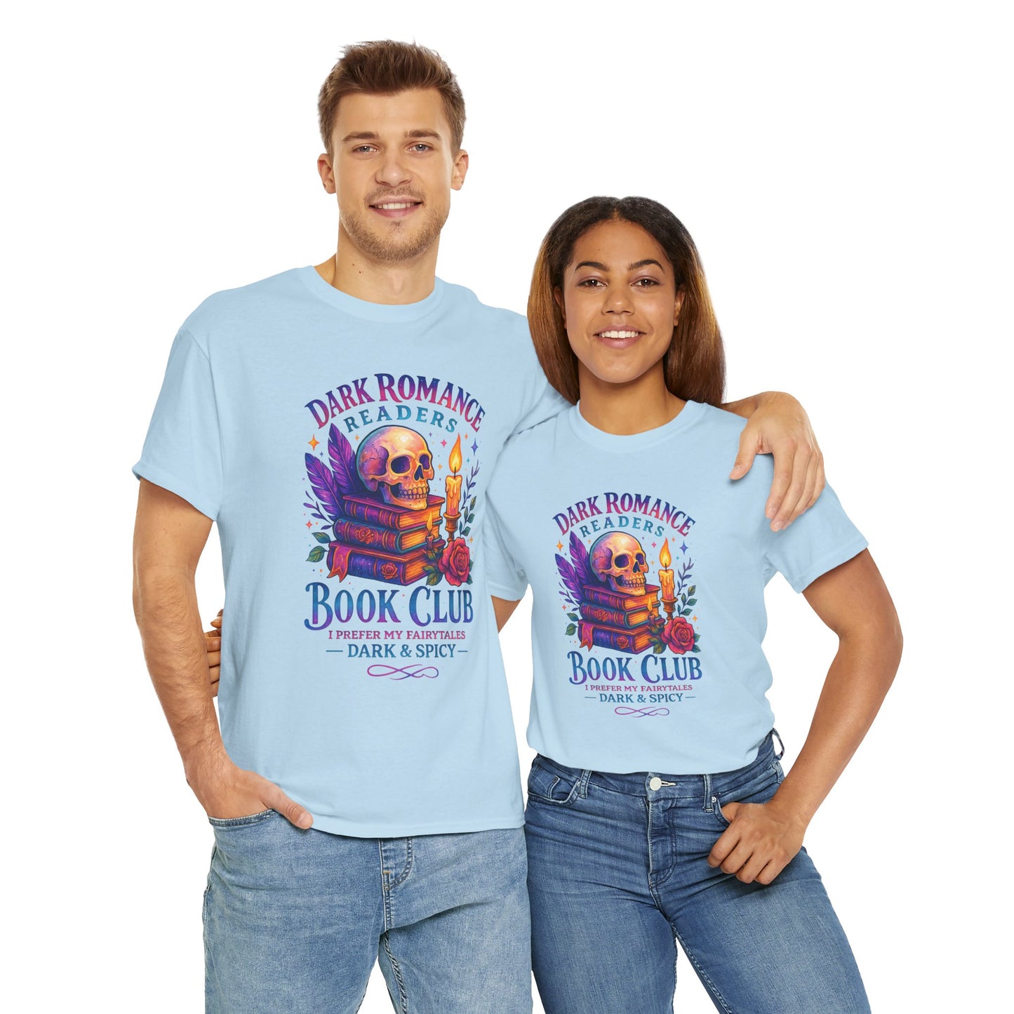 Dark Romance Book Club Tee, Unisex Cotton Graphic Tee, Ideal Gift for Readers, Cozy Bookworm Apparel, Great for Book Lovers, Nerdy T-Shirt