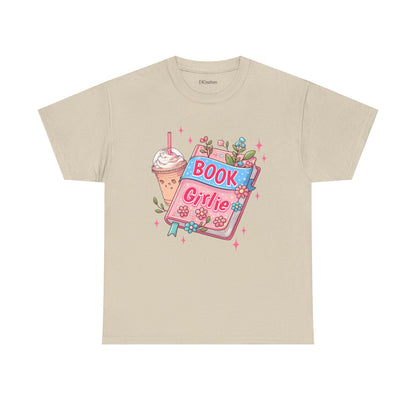 Cute Bookish Girlie Tee - Perfect for Readers, Gifts, Summer Fun, Book Club Shirts, Casual Wear