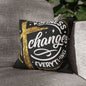 Kindness Changes Everything Pillowcase, Inspirational Home Decor, Faith-Themed Gift, Square Cushion Cover, Cozy Living Room Accessory