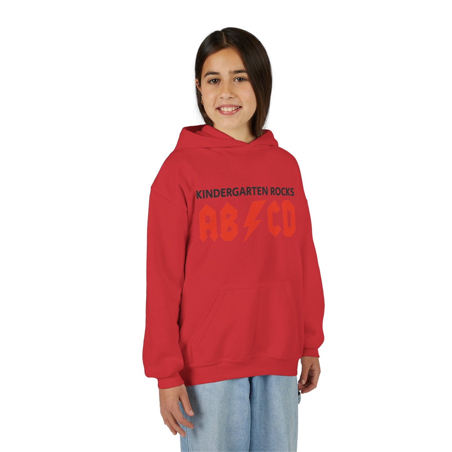 Kindergarten Rocks ABCD Youth Heavy Blend Hooded Sweatshirt