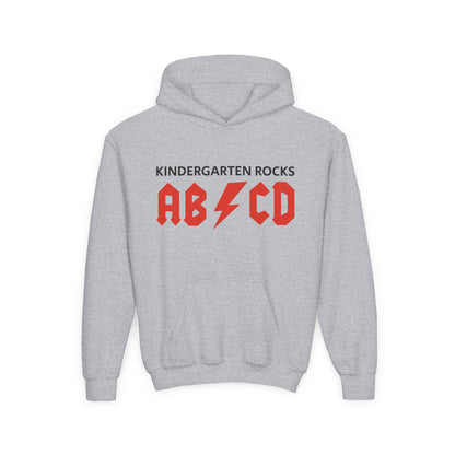 Kindergarten Rocks ABCD Youth Heavy Blend Hooded Sweatshirt