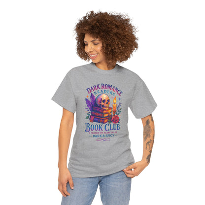 Dark Romance Book Club Tee, Unisex Cotton Graphic Tee, Ideal Gift for Readers, Cozy Bookworm Apparel, Great for Book Lovers, Nerdy T-Shirt
