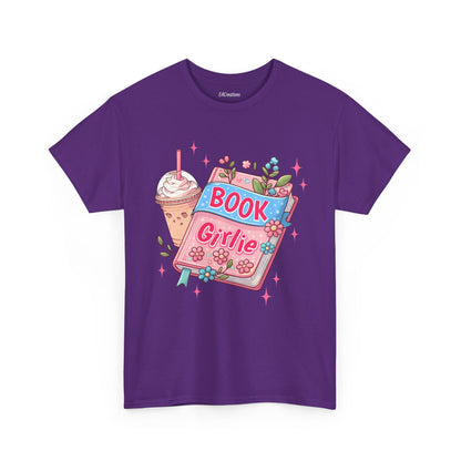 Cute Bookish Girlie Tee - Perfect for Readers, Gifts, Summer Fun, Book Club Shirts, Casual Wear