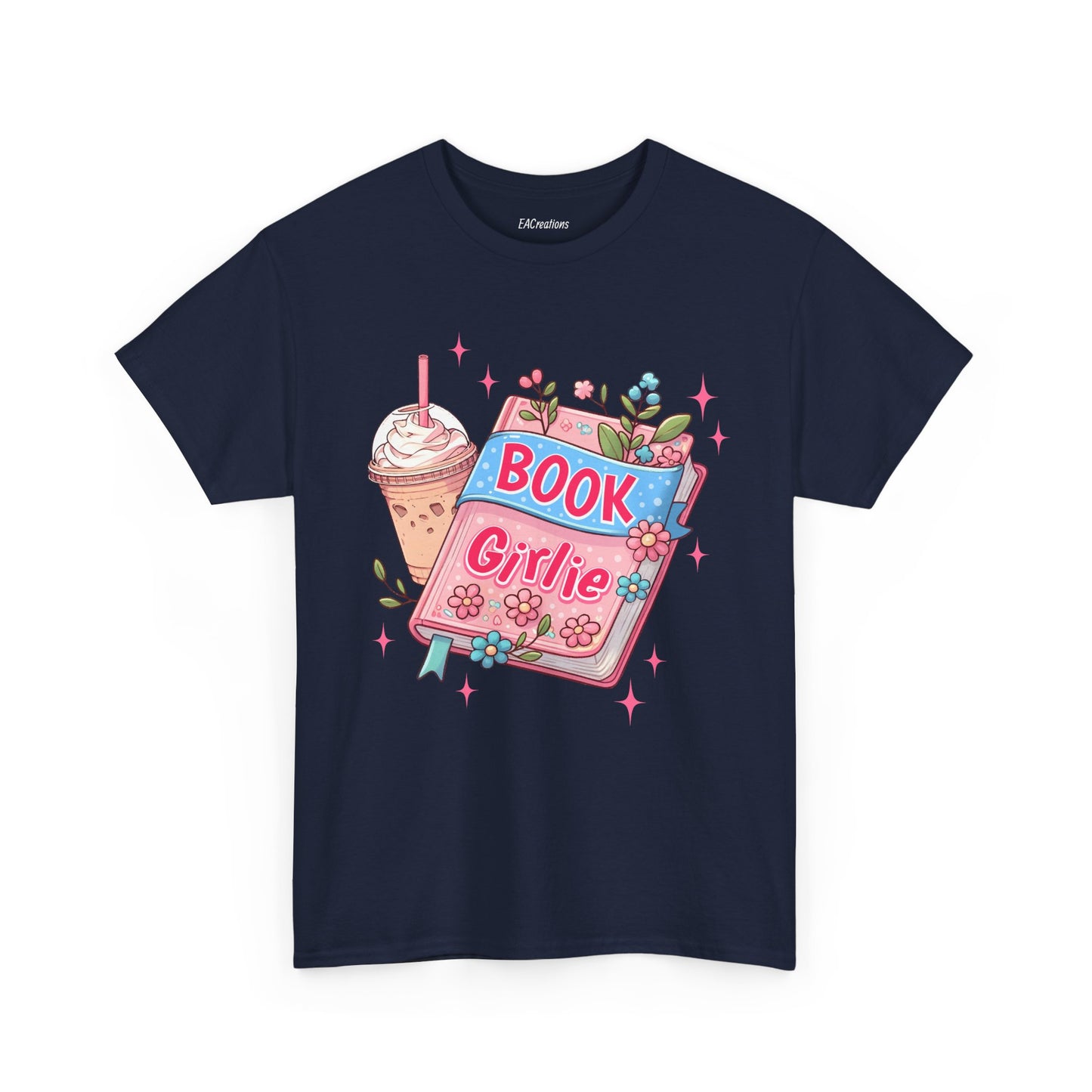 Cute Bookish Girlie Tee - Perfect for Readers, Gifts, Summer Fun, Book Club Shirts, Casual Wear