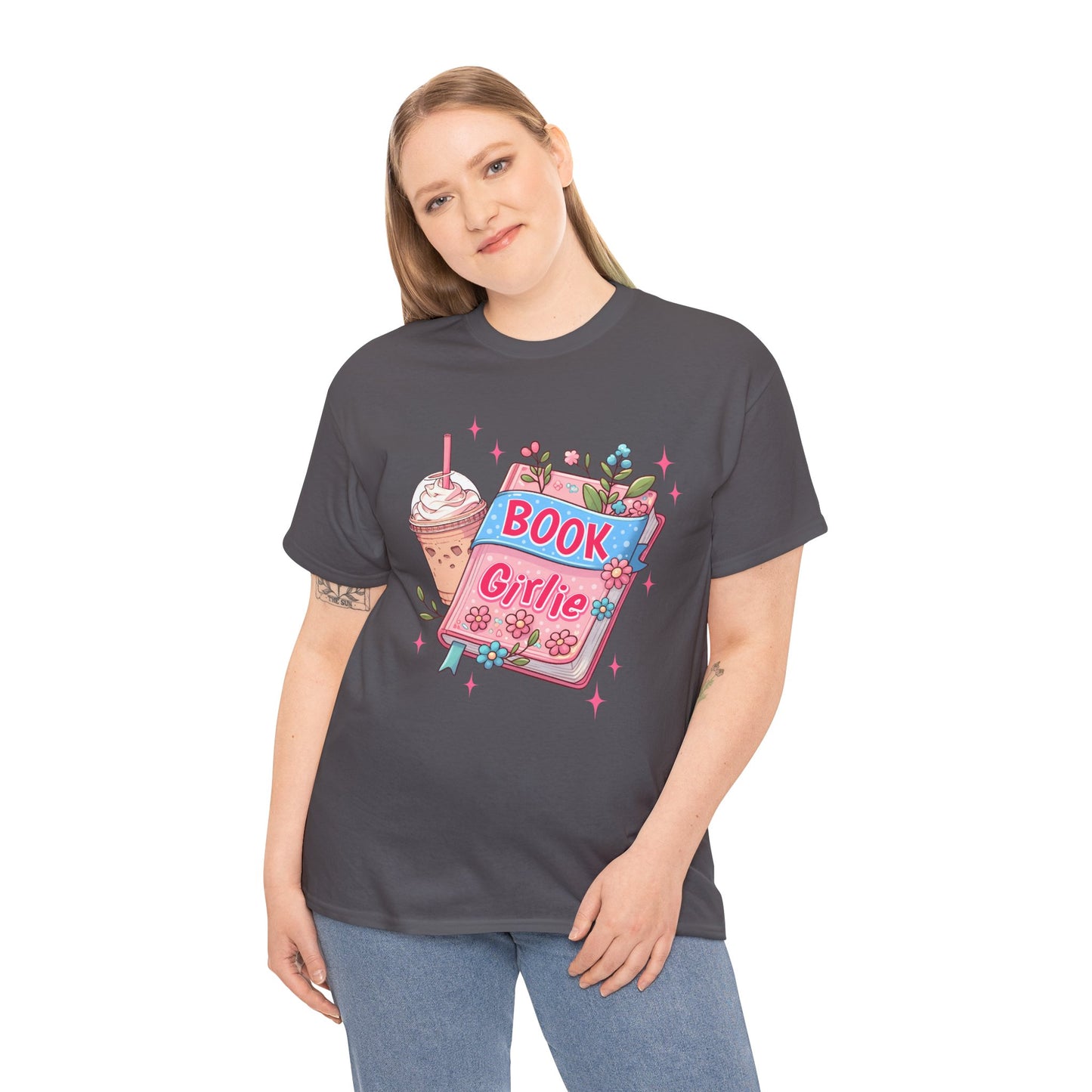 Cute Bookish Girlie Tee - Perfect for Readers, Gifts, Summer Fun, Book Club Shirts, Casual Wear