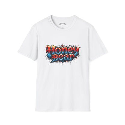 Honey Bear Graphic T-Shirt, Unisex Tee, Cool Casual Wear, Gift for Bear Lovers, Streetwear Style, Trendy Summer Top