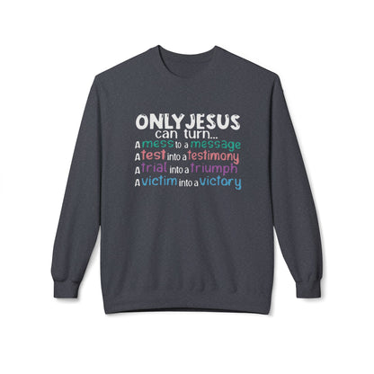 Christian Inspirational Sweatshirt, Faith Crewneck, Religious Gift, Casual Church Attire, Cozy Winter Apparel
