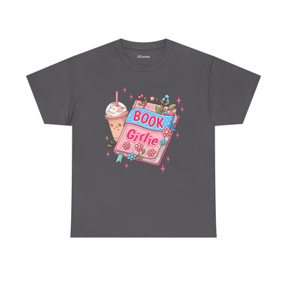 Cute Bookish Girlie Tee - Perfect for Readers, Gifts, Summer Fun, Book Club Shirts, Casual Wear