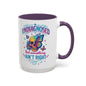 Undiagnosed Vibes Coffee Mug, Bohemian Coffee Cup, Unique Gift for Mental Health Awareness, Colorful Skull Design, Fun Drinking Mug