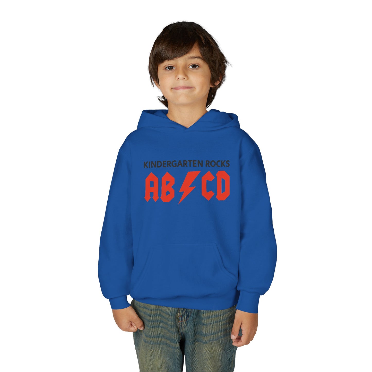 Kindergarten Rocks ABCD Youth Heavy Blend Hooded Sweatshirt