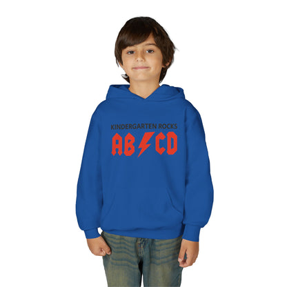 Kindergarten Rocks ABCD Youth Heavy Blend Hooded Sweatshirt